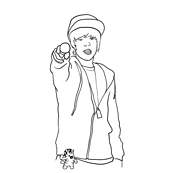 coloriage justin bieber chante love me
